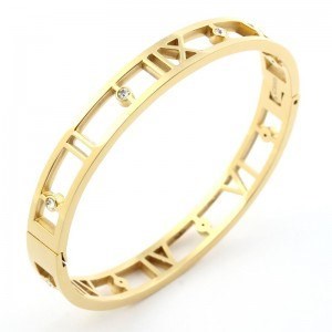 Welch Stone Womens Steel Bracelet