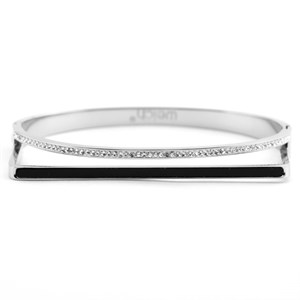 Welch Stone Womens Steel Square Bracelet
