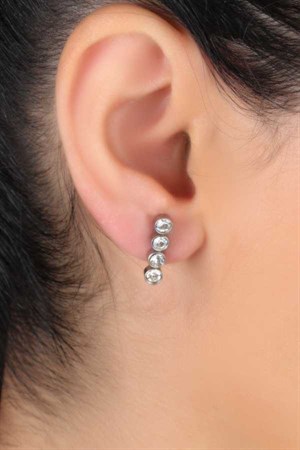 Welch Stone Womens Steel Earrings