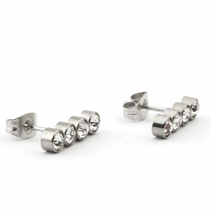 Welch Stone Womens Steel Earrings