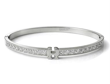 Welch Taşlı Kelepçe Çelik Bileklik