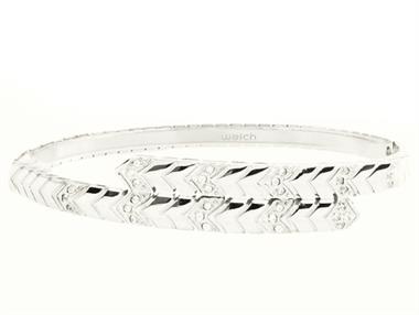 Welch Taşlı Kelepçe Çelik Bileklik