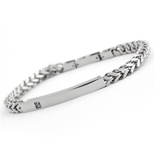 Welch Stone Tag Steel Bracelet