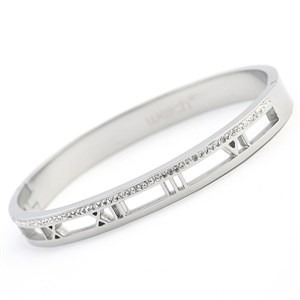 Welch Taşlı Roma Rakamlı Çelik Bileklik