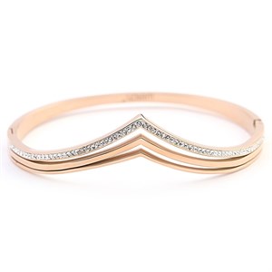 Welch Taşlı Rose Kadın Çelik Bileklik