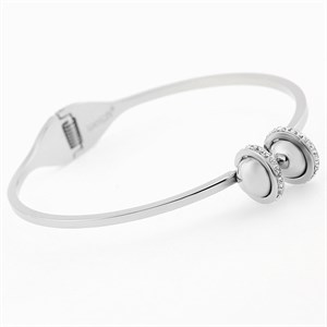 Welch Taşlı Top Kadın Çelik Bileklik