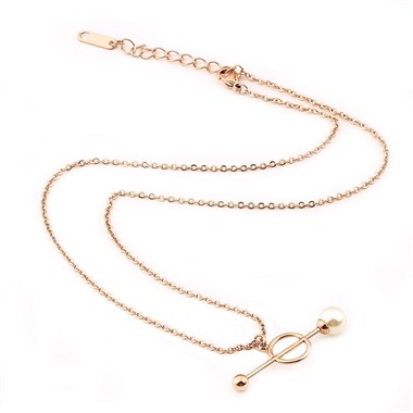 Welch Top Uçlu Rose Kadın Çelik Kolye