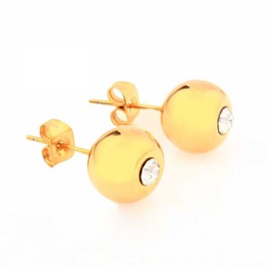 Welch Bulk Gold Womens Steel Earrings