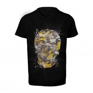 Welch U-1945 Camouflage Stone Skull T-Shirt