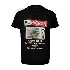 Welch U-1945 Paplo Escobar Either You Take My Silver Or My Bullet T-Shirt