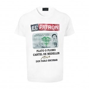 Welch U-1945 Paplo Escobar Either You Take My Silver Or My Bullet T-Shirt