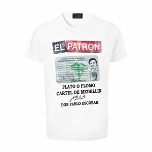 Welch U-1945 Paplo Escobar Either You Take My Silver Or My Bullet T-Shirt