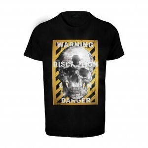 Welch U-1945 Danger Stay Away Skull T-Shirt