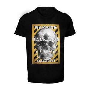 Welch U-1945 Danger Stay Away Skull T-Shirt