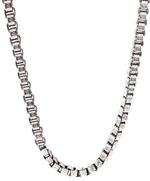 Welch White Steel Chain Necklace