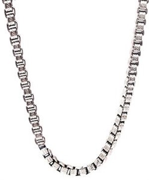 Welch White Steel Chain Necklace