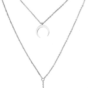 Welch White Üçlü Kadın Çelik Kolye