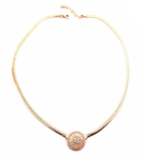 ​​Welch Gold Model Silver Necklace
