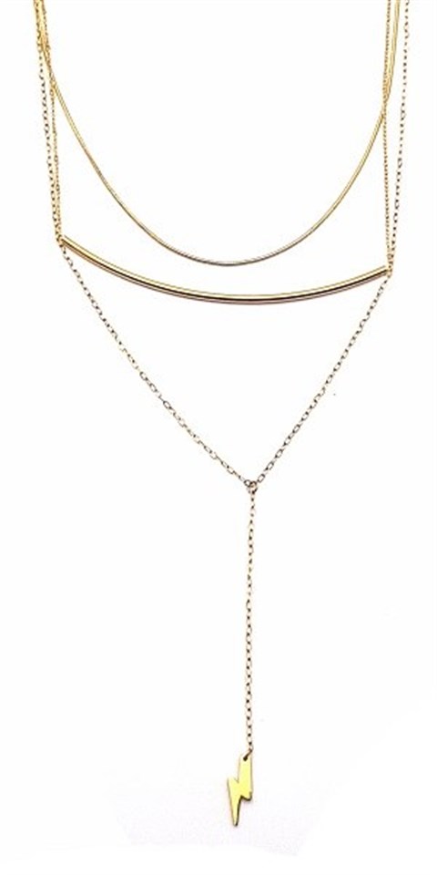 Welch Triple Steel Necklace