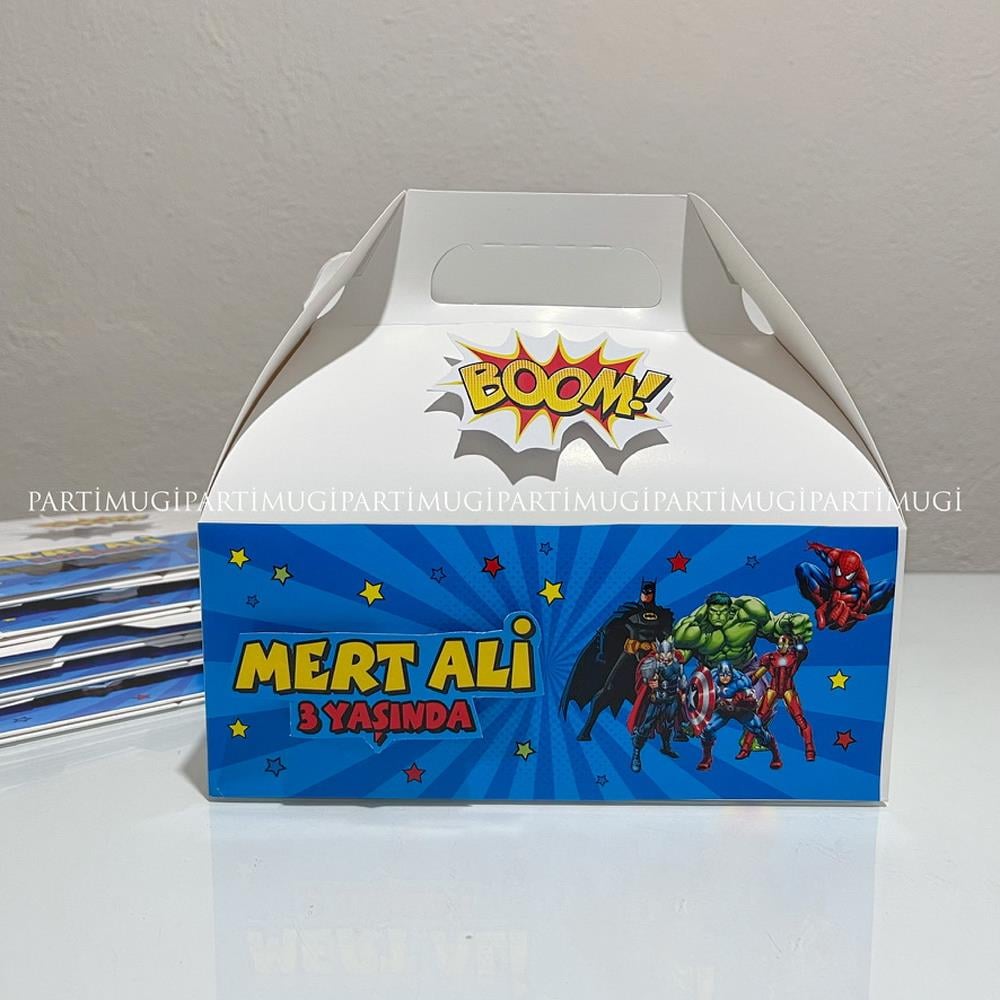 Avangers Temalı Kutu Hediye Çantası