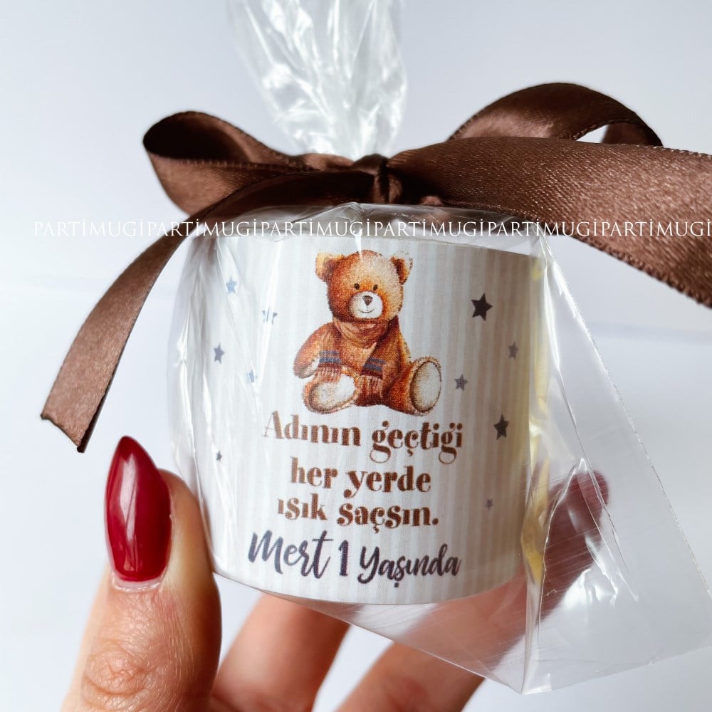 Ayıcık Temalı Hediyelik Mum