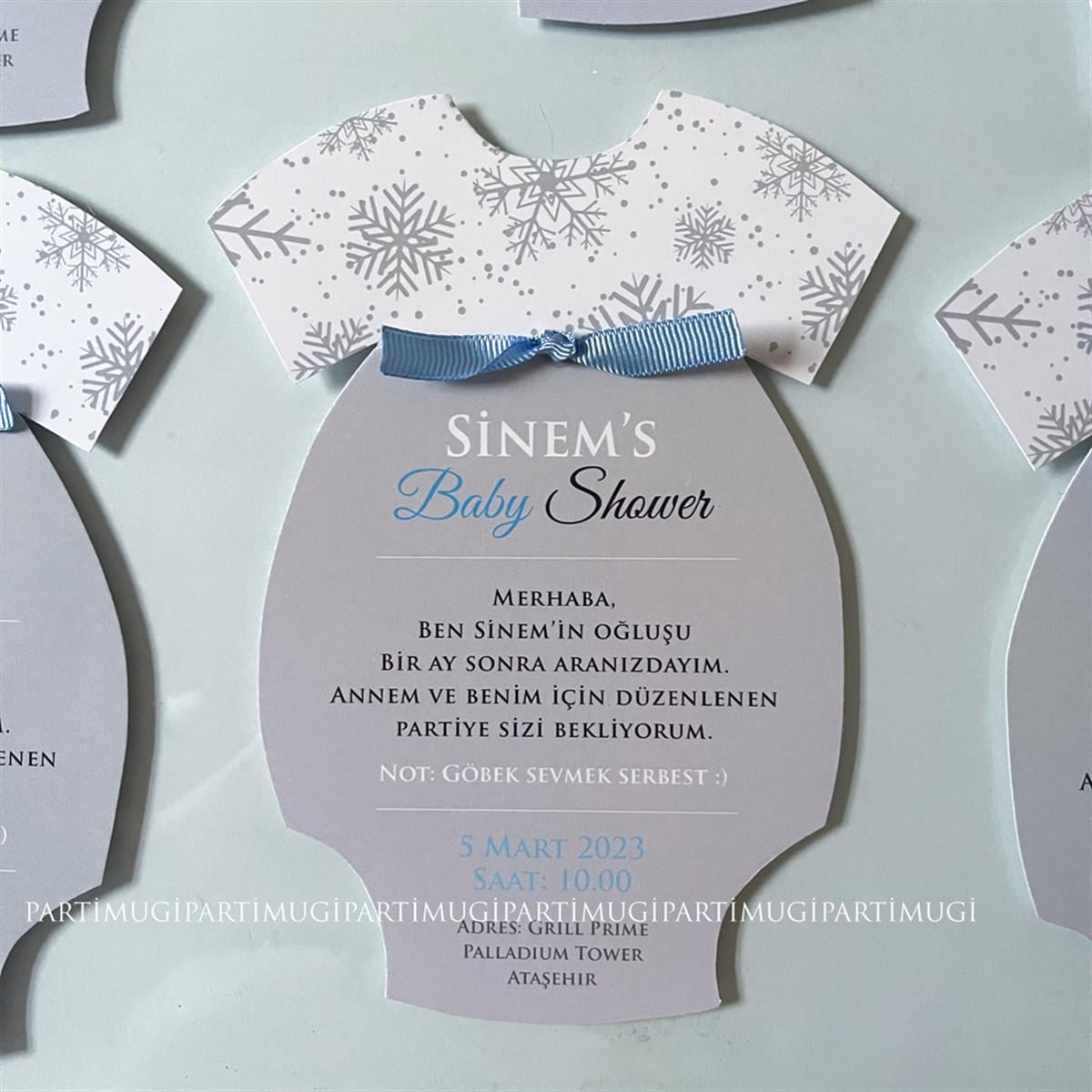 Baby Shower Temalı Davetiye