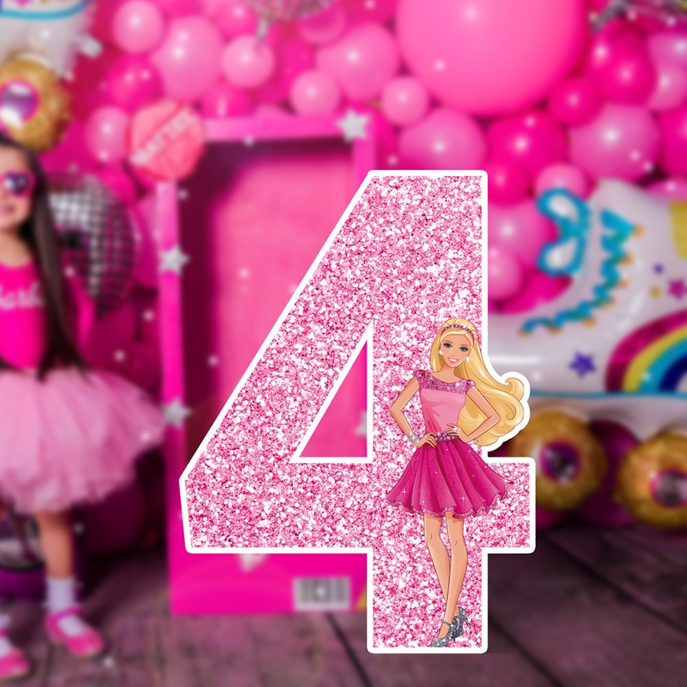 Barbie Rakam Ayaklı Maket