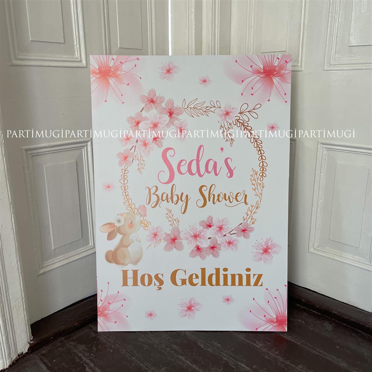 Bebek Tavşan Temalı Hoşgeldiniz Panosu