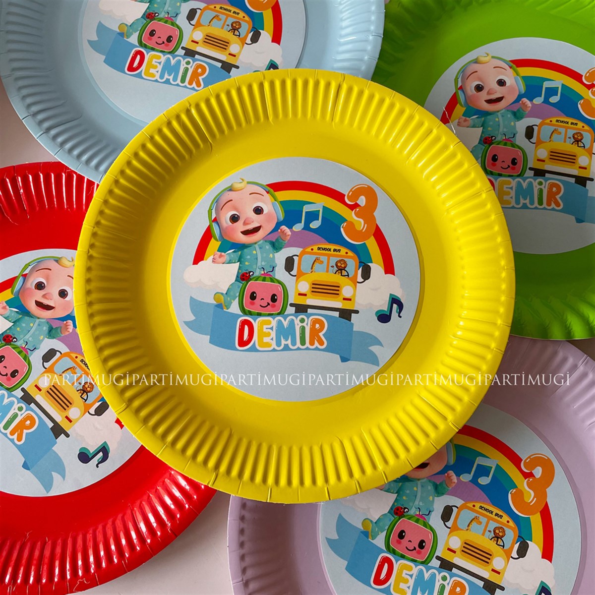 Cocomelon Temalı Tabak