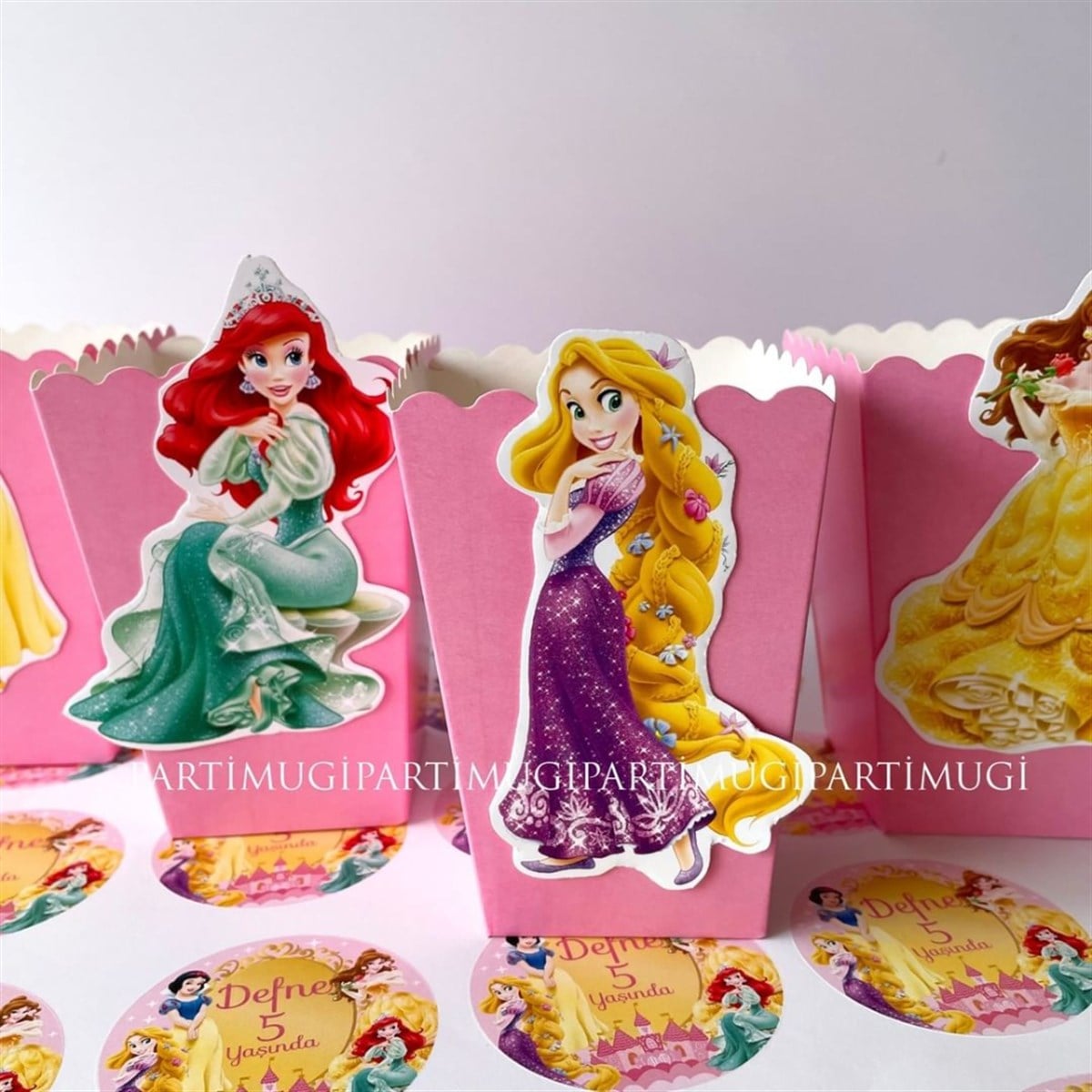 Disney Prensesleri Temalı Popcorn Kutusu