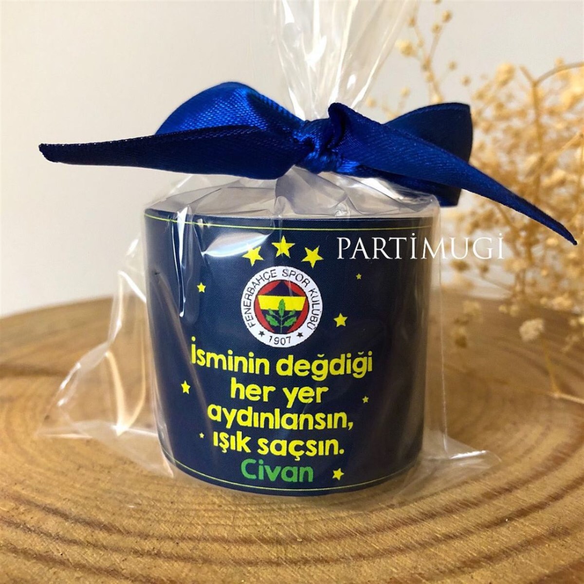 Fenerbahçe Temalı Hediyelik Mum