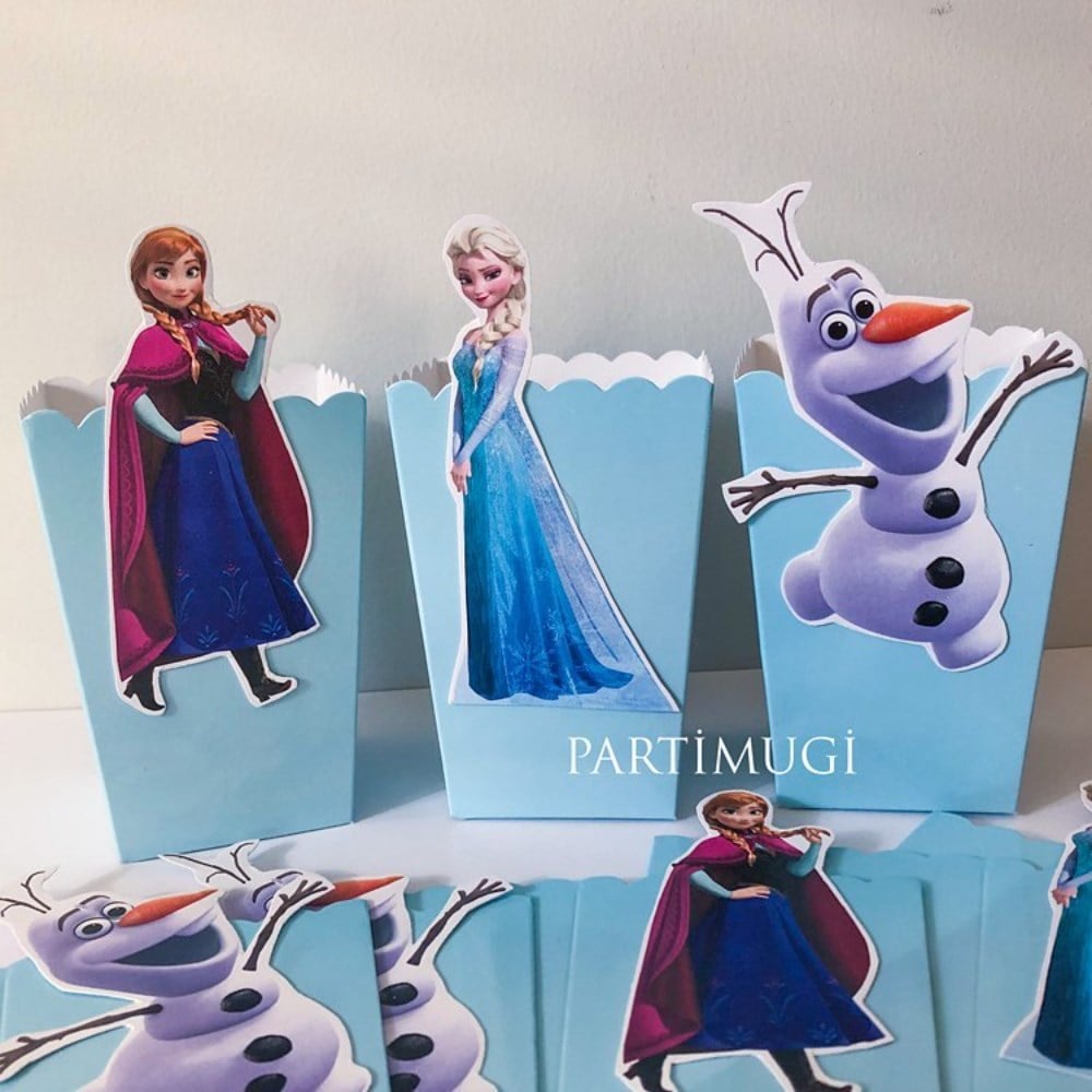 Frozen Elsa Temalı Popcorn Kutusu