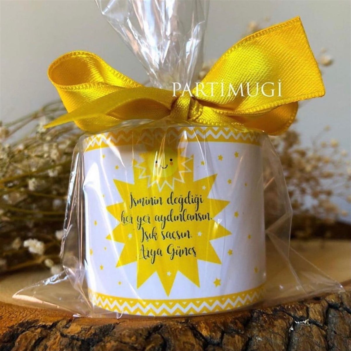 Güneş Temalı Hediyelik Mum