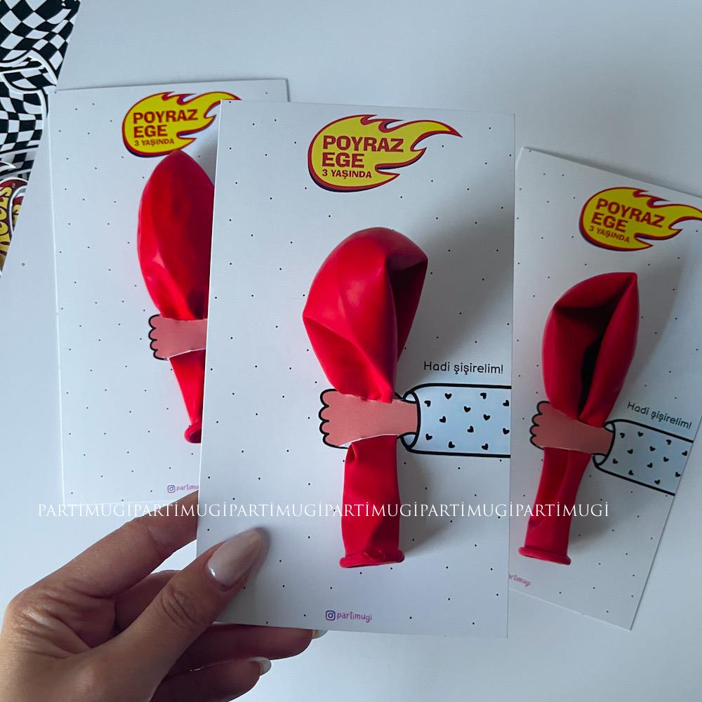 Hot Wheels Temalı Hediye Balon