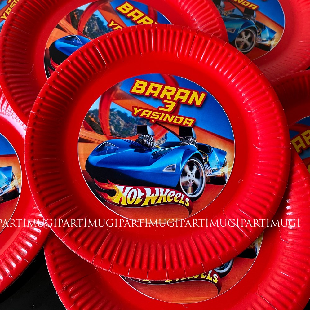 Hot Wheels Temalı Tabak