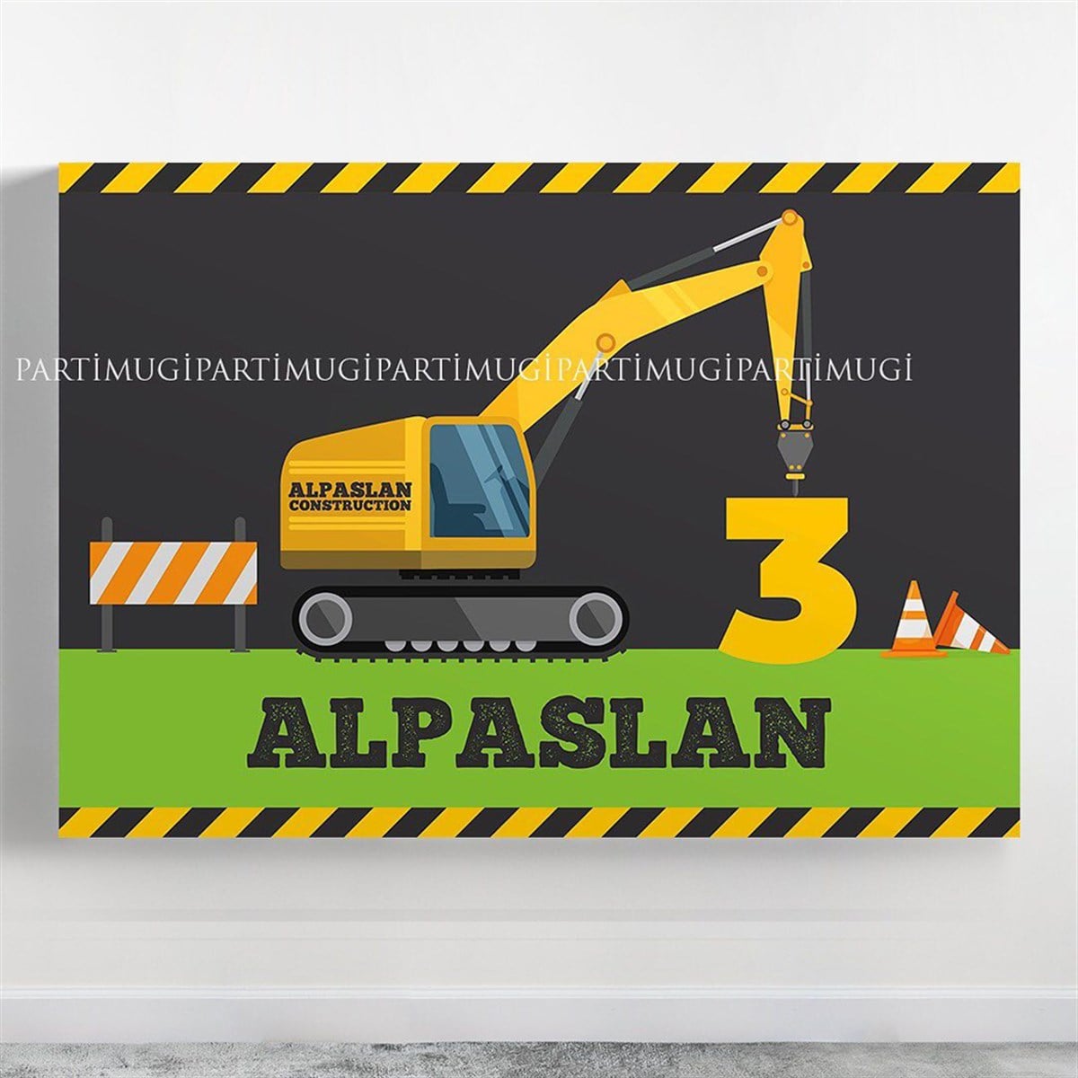 İnşaat Temalı Afiş Branda