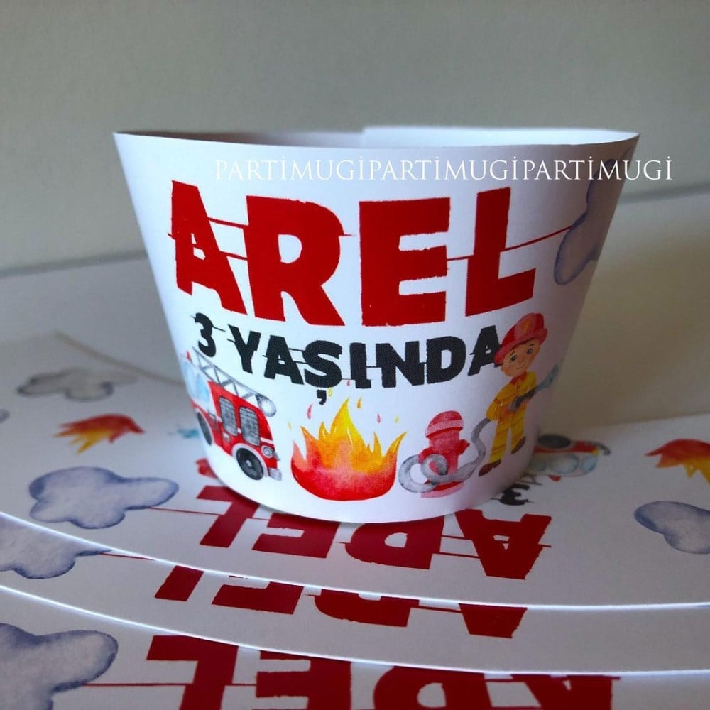 İtfaiye Temalı Cupcake Sargısı