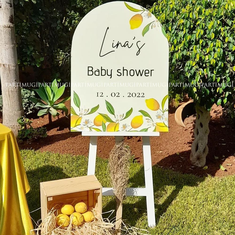 Limon Temalı Karşılama Panosu