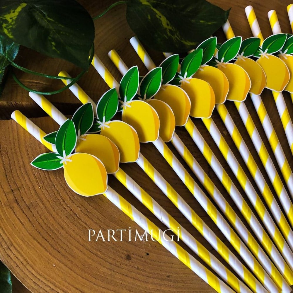 Limon Temalı Pipet