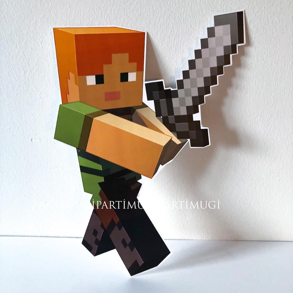 Minecraft Temalı Ayaklı Pano