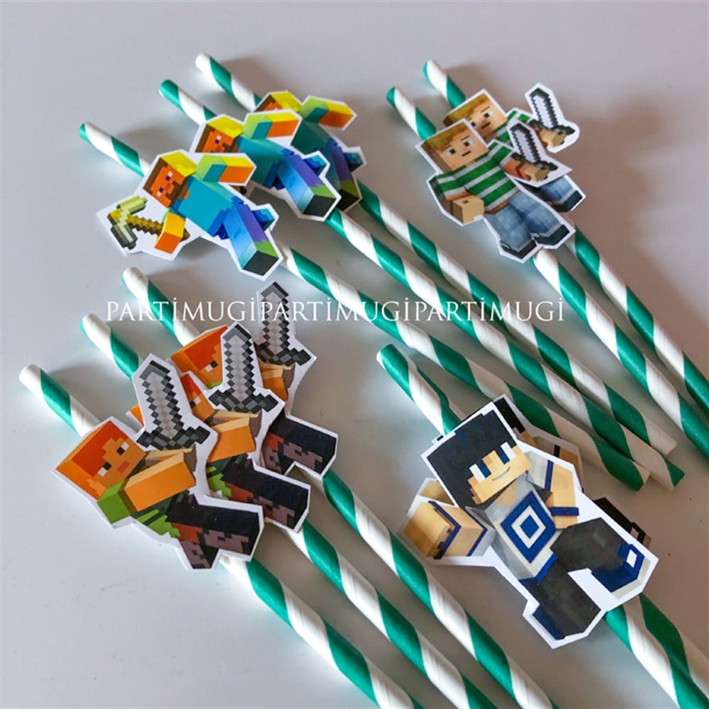 Minecraft Temalı Pipet