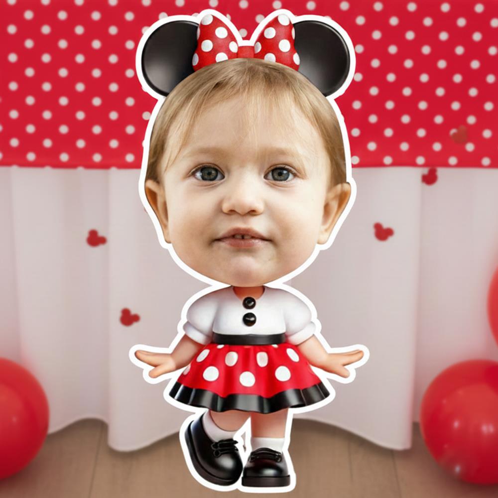 Minnie Mouse Özel Fotoğraflı Ayaklı Maket