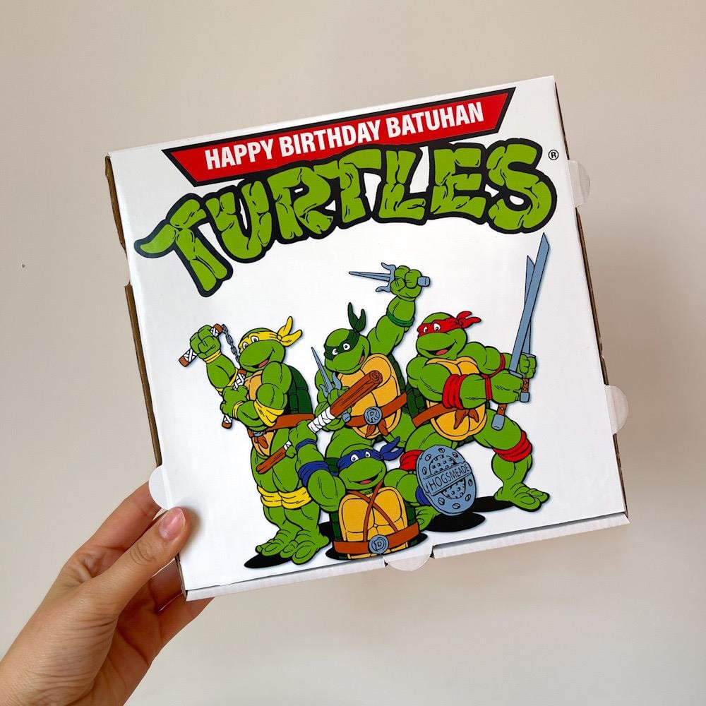 Ninja Turtles Temalı Özel Pizza Kutusu