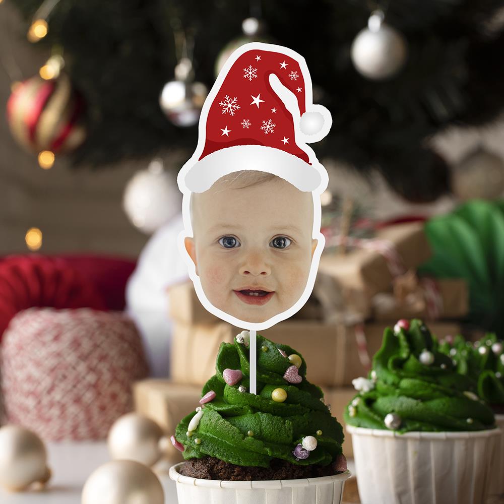 Noel Şapkalı Fotoğraflı Kürdan