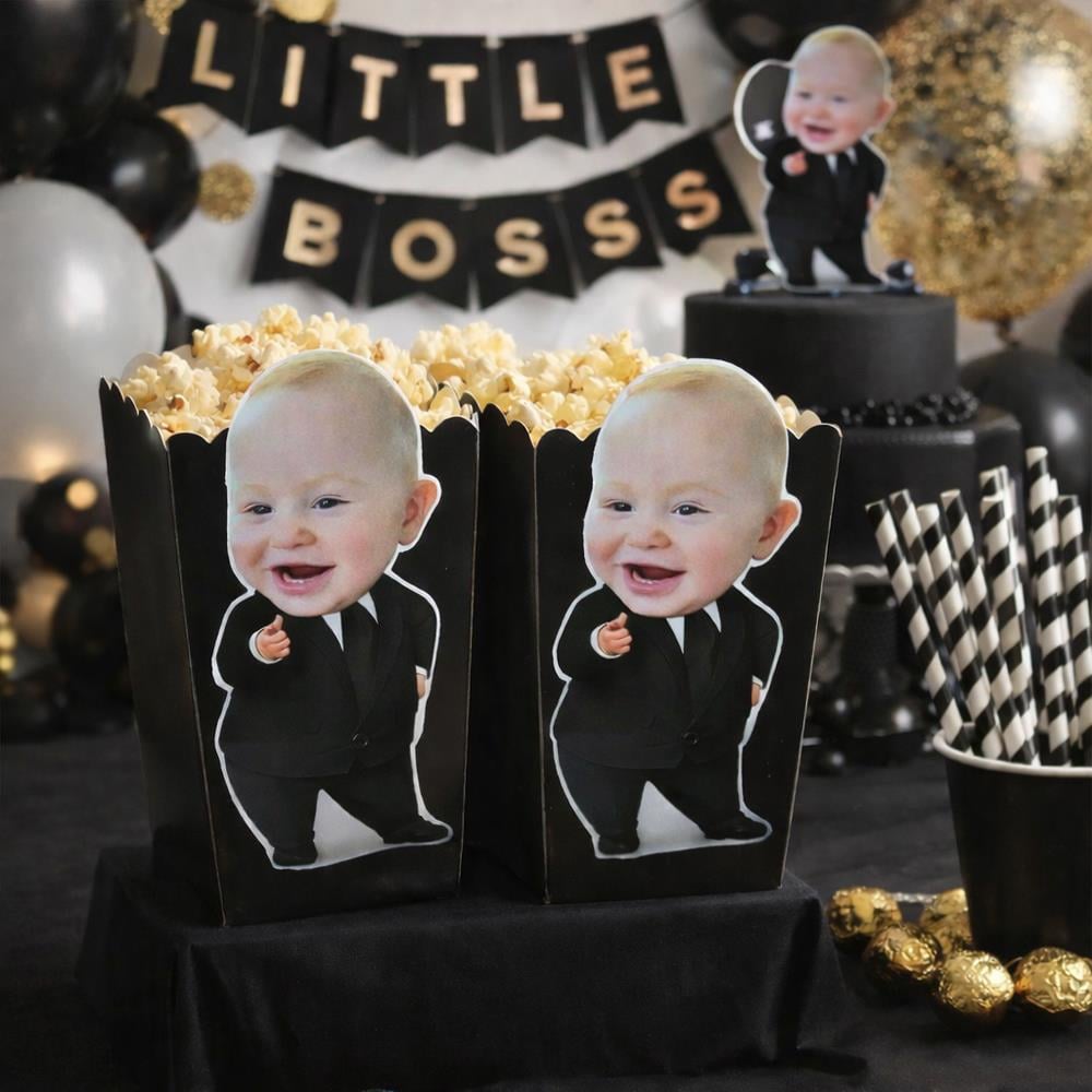 Patron Bebek Temalı Fotoğraflı Popcorn Kutusu