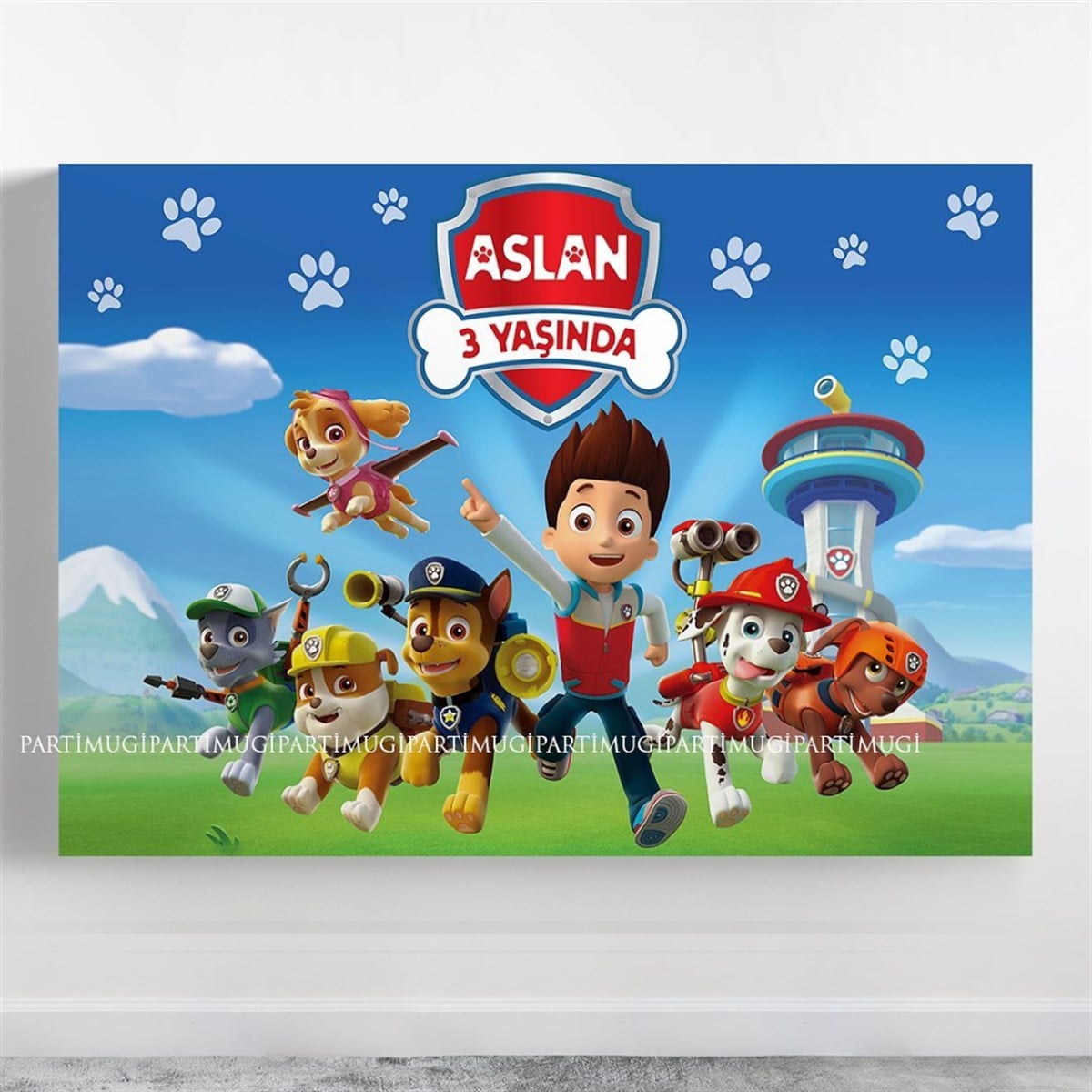Paw Patrol Temalı Afiş Branda