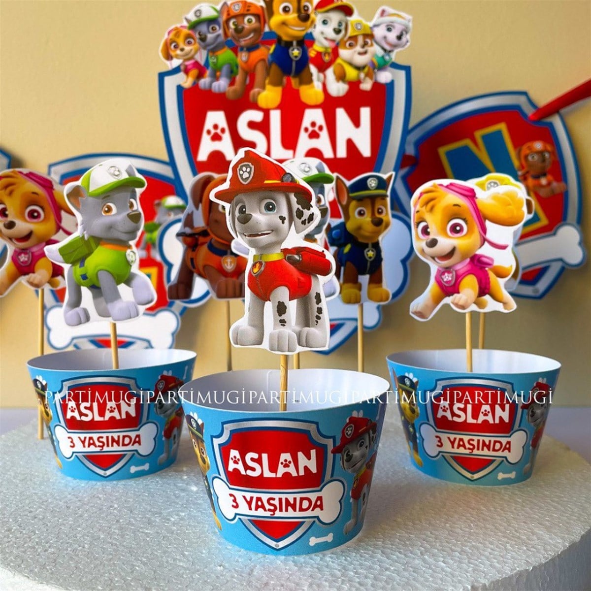 Paw Patrol Temalı Cupcake Sargısı