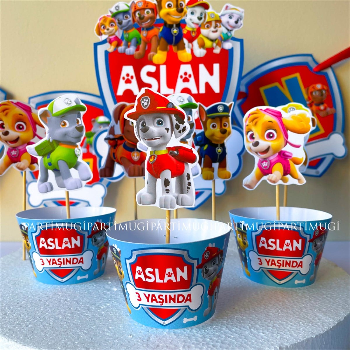 Paw Patrol Temalı İkramlık Süs