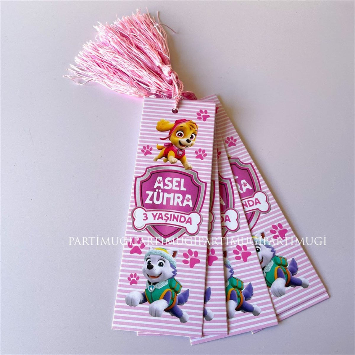 Pembe Paw Patrol Temalı Kitap Ayracı
