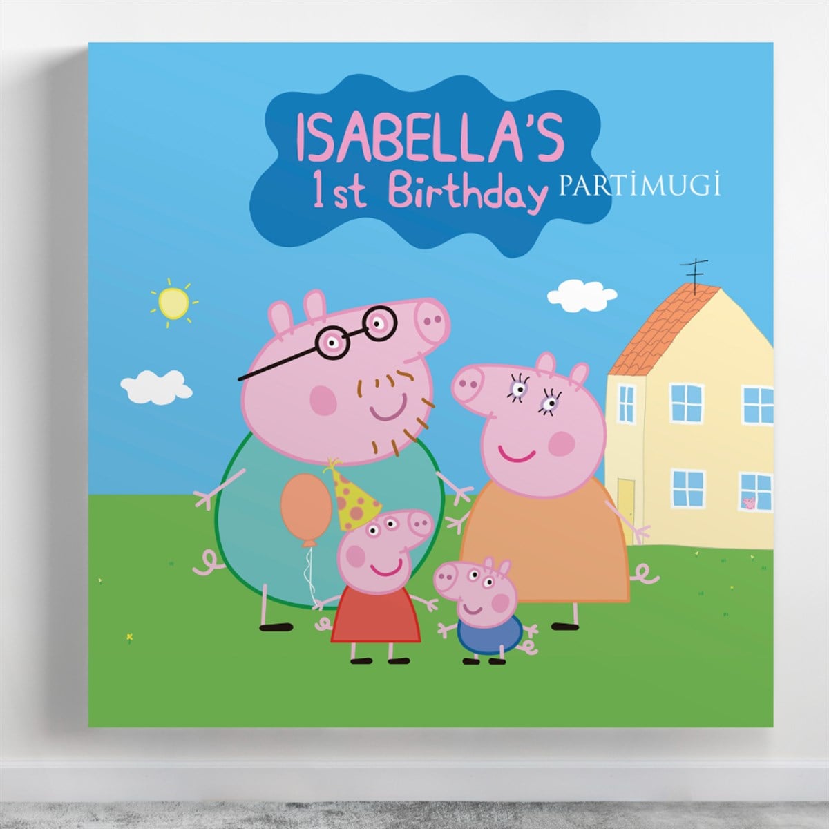 Peppa Pig Temalı Afiş Branda